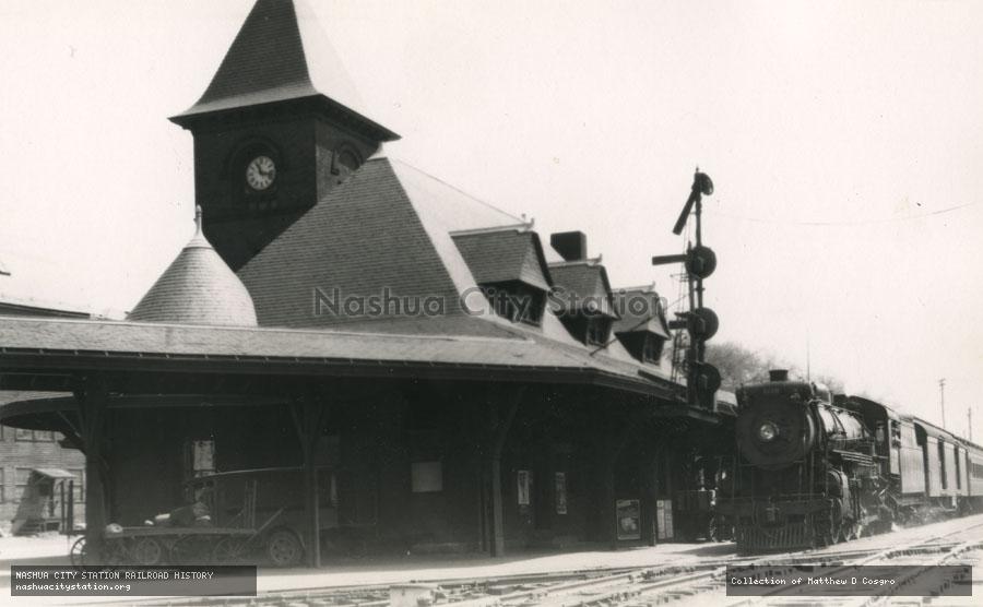 Postcard: Boston & Maine Railroad at Gardner, Massachusetts